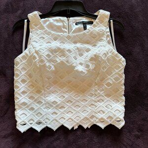 WHBM Lattice Tank Cropped Top
